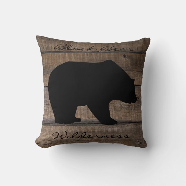 Black Bear Wilderness  Cushion (Front)