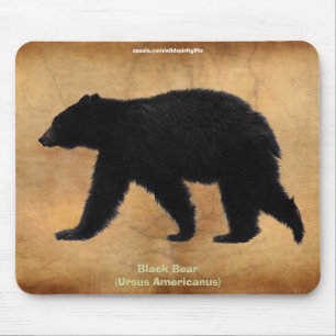 Black Bear Wildlife Supporter Mousepad