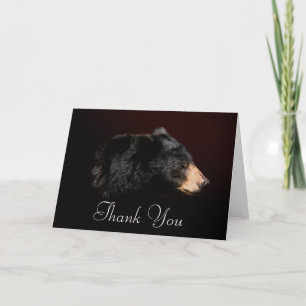 Black Bear Wildlife Thank You Card