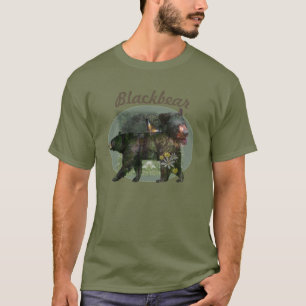 Black Bear Woodland Within  T-Shirt