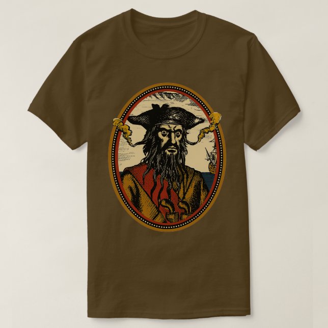 Black Beard 1 T-Shirt (Design Front)