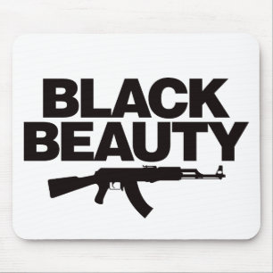 Black Beauty AK - Black Mouse Pad