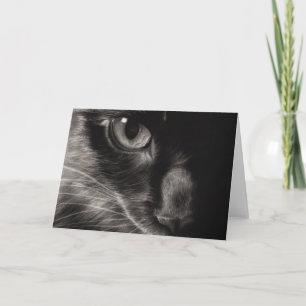Black Beauty Cat Greeting Card