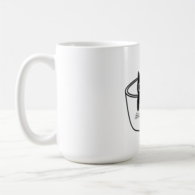 Black Beauty Cute Coffee Cup Graphic mug (Left)