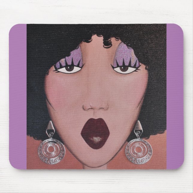 “Black Beauty Diva” Mouse Pad (Front)