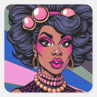 Black Beauty Drag Queen Pop Art