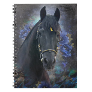 Black Beauty Friesian Horse - Notebook
