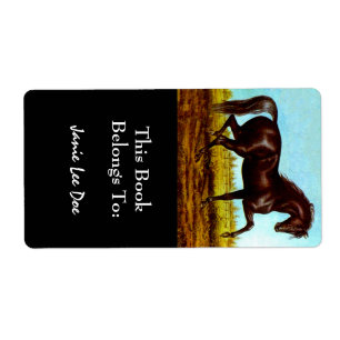 Black Beauty Horse Bookplates Bookplate Labels