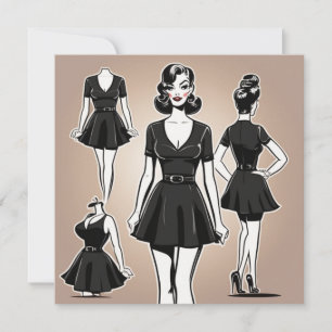 Black Beauty in a Card: Effortless Sophistication Invitation