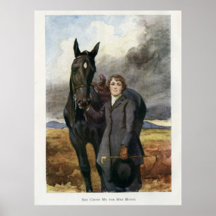 Black Beauty poster - Sewell book painting