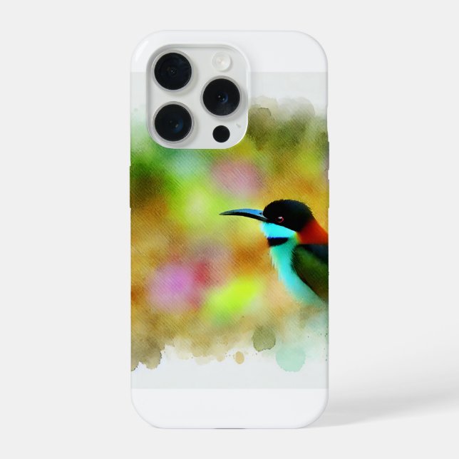 Black BeeEater 160724AREF214 - Watercolor iPhone Case (Back)