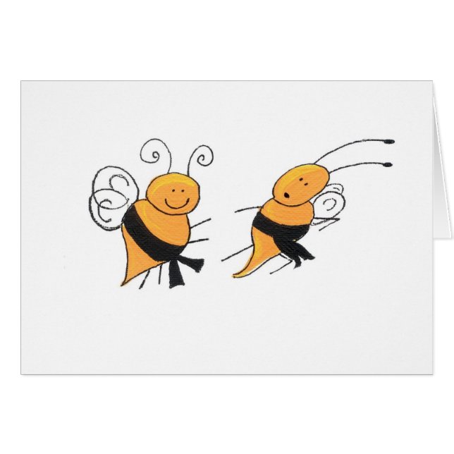 Black Belt Bees-card (Front Horizontal)
