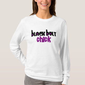 Black Belt Chick 1 Purple T-Shirt