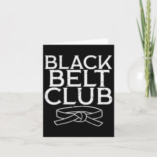 Black Belt Club Cool Karate Taekwondo Kung Fu Jiu Card