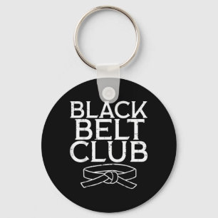 Black Belt Club Cool Karate Taekwondo Kung Fu Jiu Key Ring