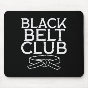 Black Belt Club Cool Karate Taekwondo Kung Fu Jiu  Mouse Pad