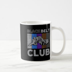 Black Belt Club Vintage BJJ Brazilian Jiu Jitsu Coffee Mug