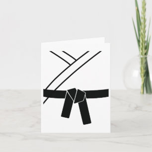 Black Belt Costume Karate Gi Card