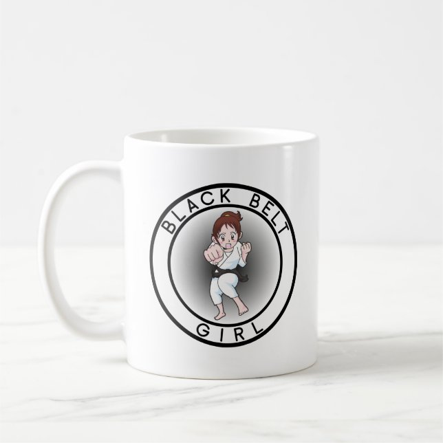 Black Belt Girl Coffee Mug (Left)