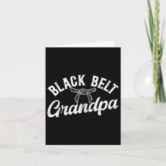 Black Belt Grandpa Karate Grandpa Karate Grandfath Card