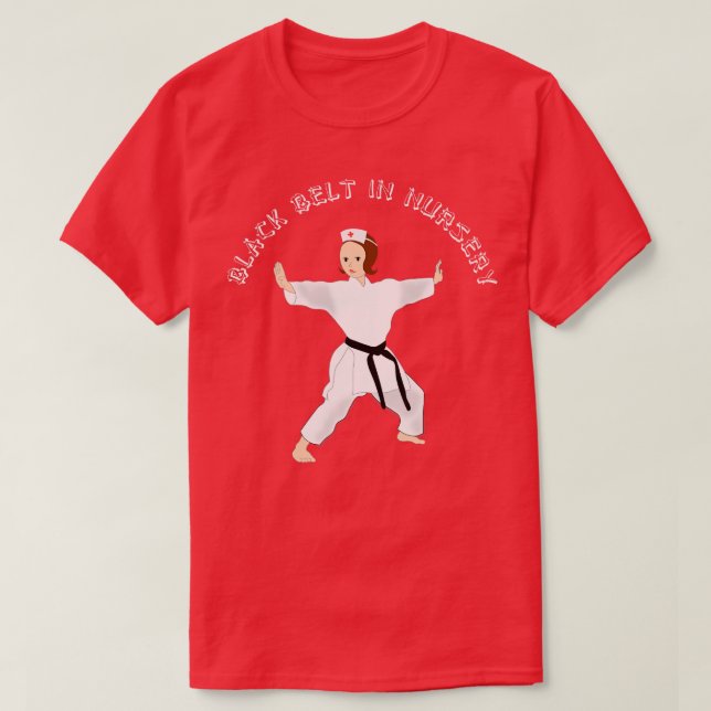 Black belt in nursery T-Shirt (Design Front)