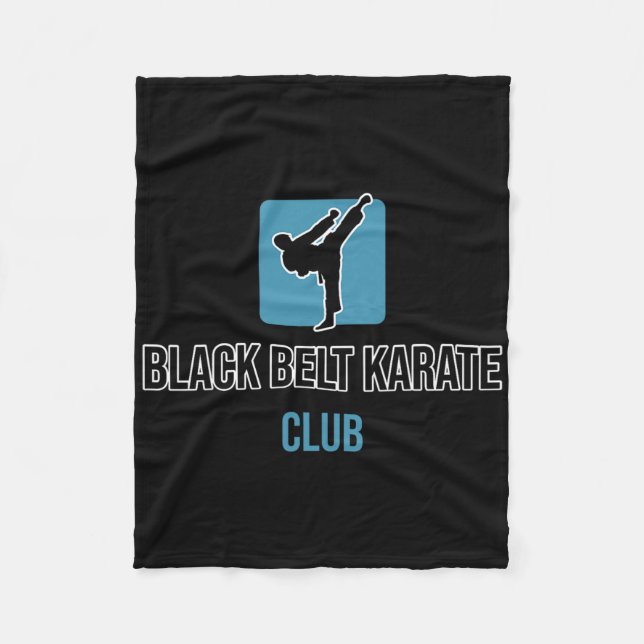 Black Belt Karate Club  Fleece Blanket (Front)