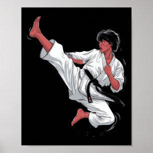 Black Belt Karate Fighter  Poster