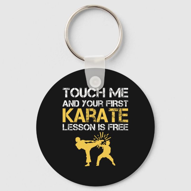 Black Belt Karate  Key Ring (Front)