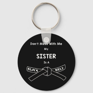 Black Belt Karate Shirt Comt Hapkido Martial Arts  Key Ring