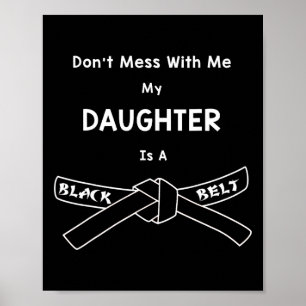 Black Belt Karate Shirt Comt Hapkido Martial Arts Poster