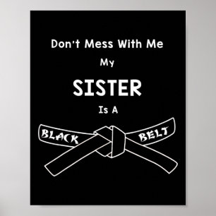 Black Belt Karate Shirt Comt Hapkido Martial Arts Poster