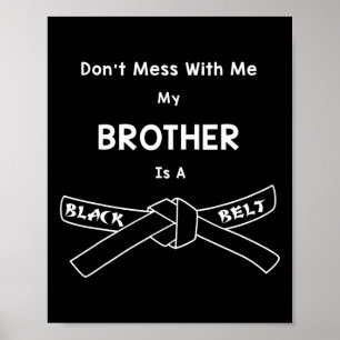 Black Belt Karate Shirt Comt Hapkido Martial Arts Poster