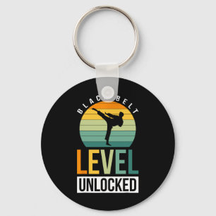 Black Belt Level Unlocked 3 Key Ring