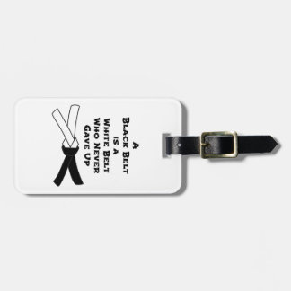 Black Belt Luggage Tag