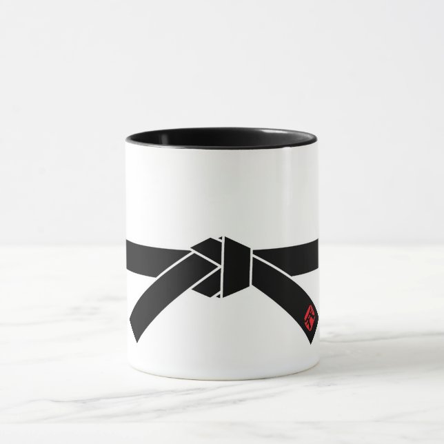 Black Belt, Martial Arts 黒帯, 武道 Mug (Center)