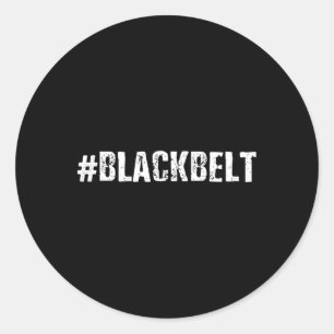 Black Belt Martial Arts - Karate Taekwondo 1 Classic Round Sticker