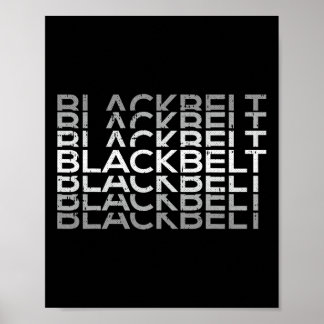 Black-belt Martial Arts Karate Taekwondo Tkd Jiu J Poster