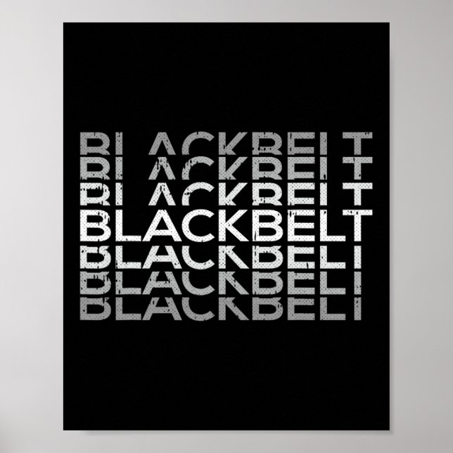 Black-belt Martial Arts Karate Taekwondo Tkd Jiu J Poster (Front)