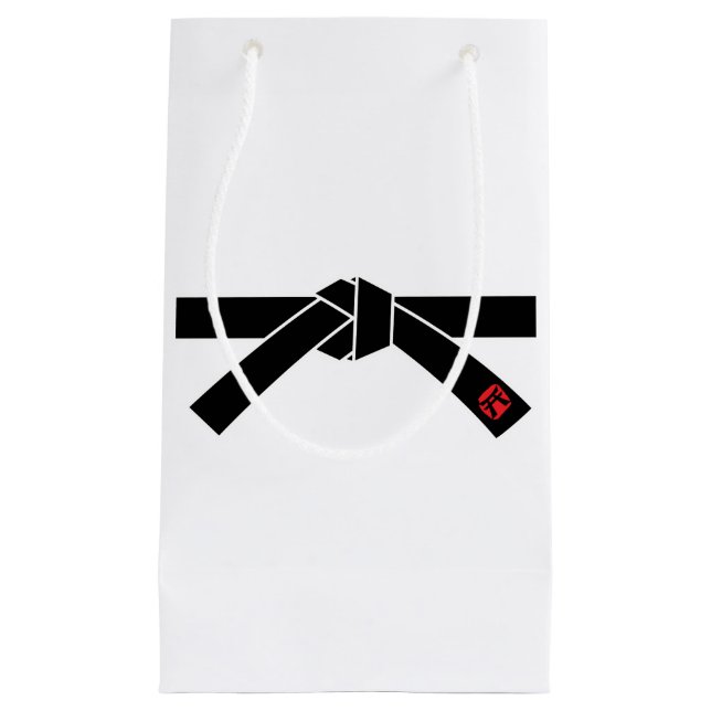 Black Belt, Martial Arts Small Gift Bag (Front)