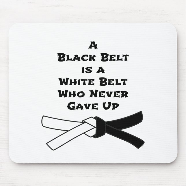 Black Belt Mouse Pad (Front)