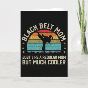 Black Belt Mum Karate Jiu Jitsu Taekwondo Martial  Card