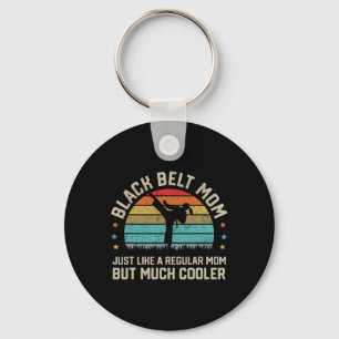 Black Belt Mum Karate Jiu Jitsu Taekwondo Martial Key Ring