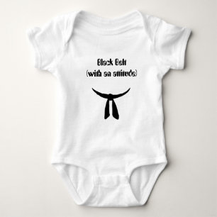 Black Belt Party Baby Bodysuit