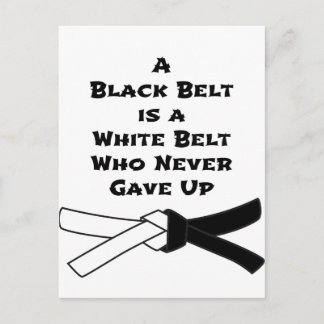 Black Belt Postcard