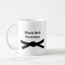 Black Belt Secretary Gift Mug