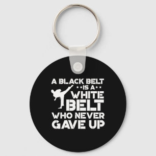 Black Belt Shirts Taekwondo Karate Gift Key Ring