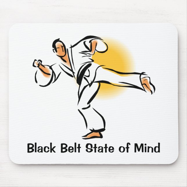 Black Belt State of Mind Mousepad, style 2 Mouse Pad (Front)