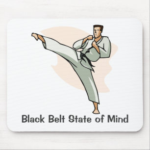 Black Belt State of Mind Mousepad, style 2 Mouse Pad