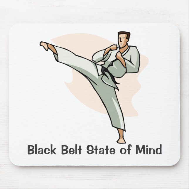 Black Belt State of Mind Mousepad, style 2 Mouse Pad (Front)
