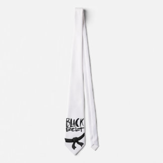 Black belt tie